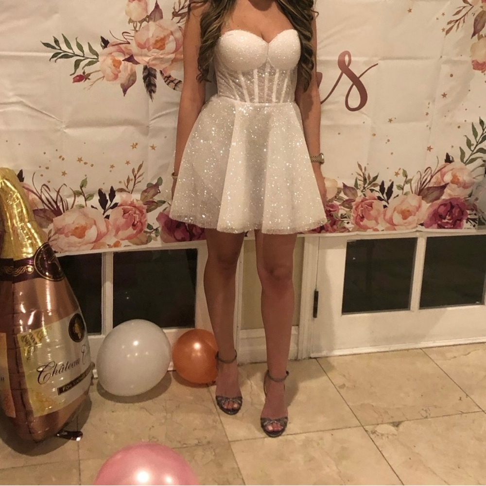 Seraphina collection white mini dress